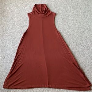 Reddish Brown turtle neck tunic